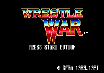 Wrestle War (Japan, Europe) screen shot title